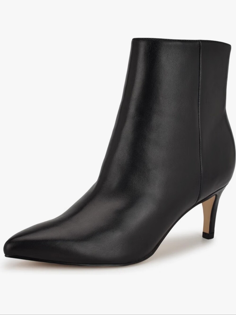 Nine West Sheeba-Black/Zigy Nappa Boot (Gr) Short Boot